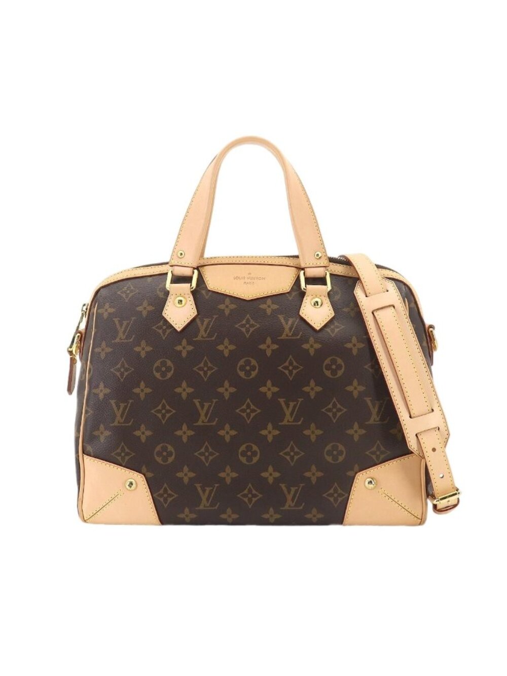 Louis Vuitton Monogram Retiro PM 2-Way Bag Brown